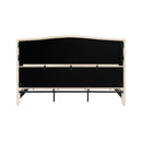 King Size Bed Frame with Upholstered Teddy Velvet Headboard