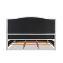 Marcella - Upholstered Shelter Headboard Bed Set by HouseOfZazla