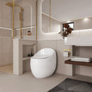 Modern Egg Shape Toilet 1.28 Gpf Single Flush Ceramic