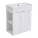 Modern Floating Bathroom Vanity With Ceramic Basin Perfect For Small Bathrooms by HouseOfZazla