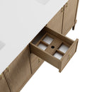 James Martin Kinnsden 72" Double Bathroom Vanity, Weathered Oak