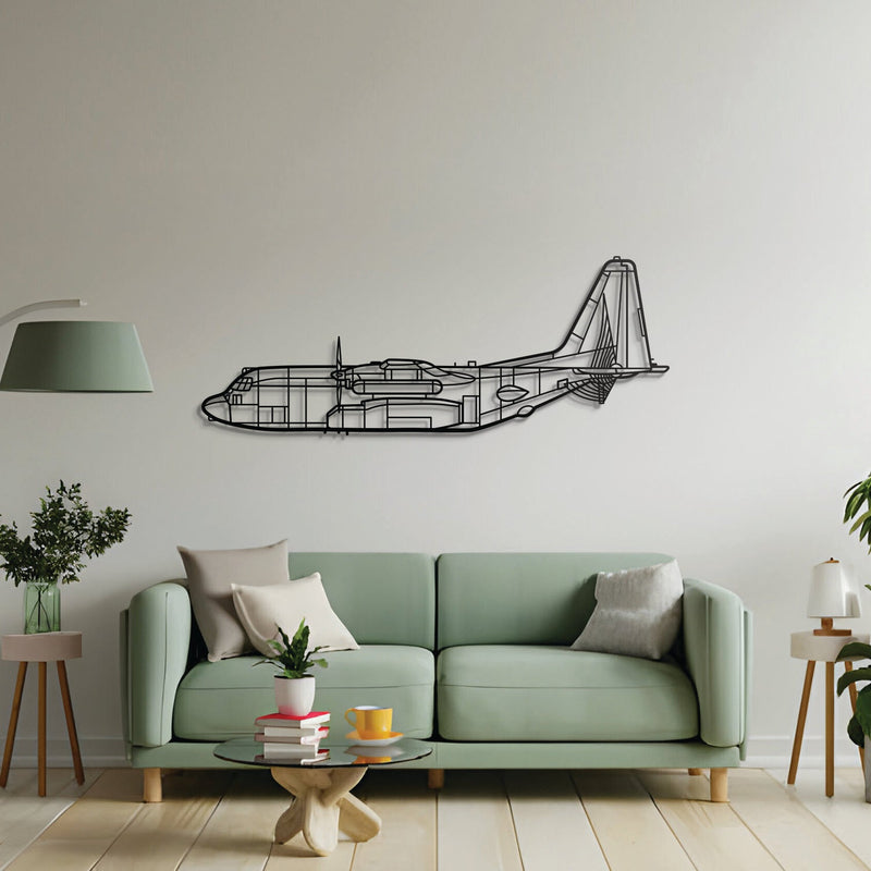 EC-130 Compass Call Metal Aircraft Wall Art - NCP0378