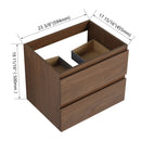 24" Wall-Mounted Bathroom Vanity