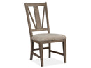 Paxton Place - Dining Side Chair With Upholstered Seat (Set of 2) - Dovetail Gray