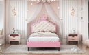 Lovely Crown Fantasy Princess Bed With Tufted Headboard by HouseOfZazla