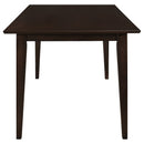 Gianna - 5 Piece Rectangular Dining Set With Table Upholstered Chairs - Cappuccino