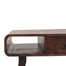 Solid Wood Curved Coffee Table by Unique Piece Furniture