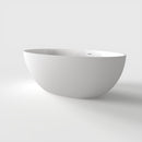 67 Inch Freestanding Solid Surface Soaking Bathtub