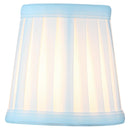 4"W x 4"H Set of 6 Down White Pleated Clip-on Candelabra Lampshade