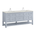 James Martin Breckenridge 72" Double Bathroom Vanity, Serenity Blue