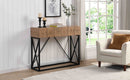 43.31" Luxury Wood Sofa Table, Industrial Console Table for Entryway, Hallway Tables with Two Drawers for Living Room