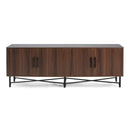 4 Door TV Cabinet with Adjustable Shelves and Storage Spaces by HouseOfZazla