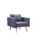 Easton - Fabric Living Room Set With USB Charging Ports Pockets And Pillows (Set of 2) by HouseOfZazla