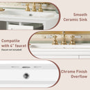 Wall-Mounted Bathroom Vanity Set With Sink, 2 Drawers And Soft-Close Door by Unique Piece Furniture