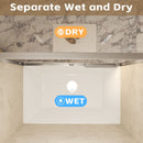 Double Sliding Shower Door With Explosion Proof Film by HouseOfZazla