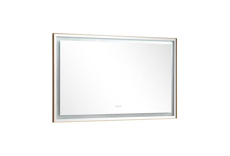 60x36 LED Lighted Bathroom Wall Mounted Mirror with High Lumen+Anti-Fog Separately Control