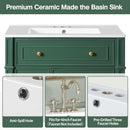 Bathroom Vanity Cabinet With Sink, Soft Close Doors With Door Organizer by HouseOfZazla