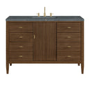 James Martin Myrrin 48" Single Bathroom Vanity, Mid-Century Walnut