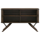 Wes 2-door Sideboard Buffet Storage Cabinet Dark Walnut