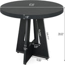 Round Dining Cross Base Kitchen Table by HouseOfZazla