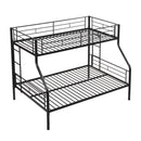 Twin Over Full Bunk Bed With Large Under-Bed Storage - Black