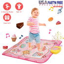 Cake Dance Mat for Kids Electronic Music Dance Pad with 6 Modes Built-in Music Adjustable Volume Optimal Gift for Boys Girls Aged 3+ Years Old