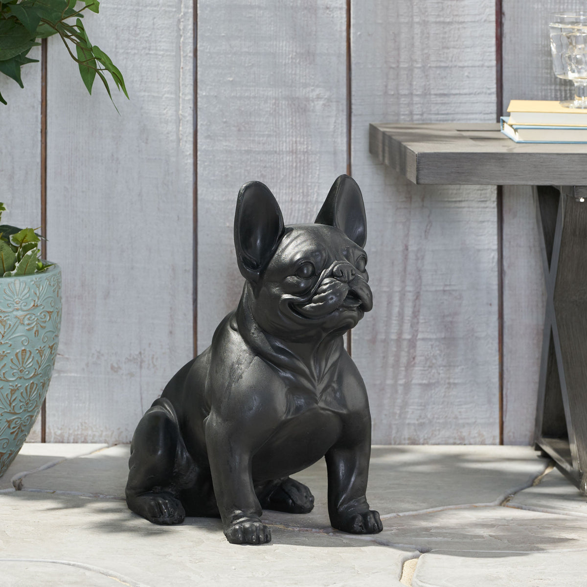 Outdoor French Bulldog Garden Sculpture, photo 6 of 10