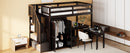 Loft Bed With Stairs, Bookshelf, Drawers, Desk & Wardrobe, Space Saving Multifunctional Furniture by HouseOfZazla
