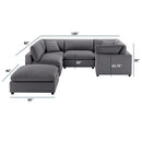 Cassandra - Sofa With Ottoman by HouseOfZazla