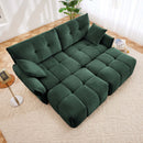 Sofa Set With Ottoman And Pillows, Textured, High Resilience Cushions by HouseOfZazla