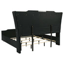 Lorient California King LED Upholstered Bed Black