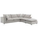 Marisa - Modular Armless Chair - Beige Boucle