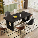 Rectangular Dining Table For 6 - 8 People With Pedestal Base by HouseOfZazla