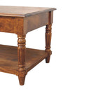 Turned Legs Drawer Table by HouseOfZazla