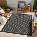 Sunshine - 5'3" X 7'3" Indoor, Outdoor Polypropylene Area Rug - Anthracite by HouseOfZazla