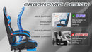 Gaming Chair with Footrest and Ergonomic Features