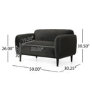 Loveseat Sofa - 50" Dark by HouseOfZazla