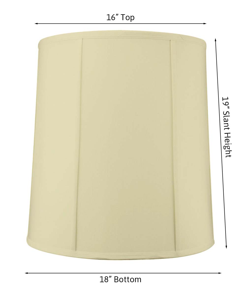 16x18x19 Egg Shell Shantung Drum Extra Large Drum Lampshade, photo 2 of 6