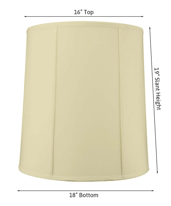 16x18x19 Egg Shell Shantung Drum Extra Large Drum Lampshade, photo 2 of 6