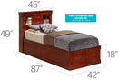 Traditional Style Bookcase Storage Bed by HouseOfZazla