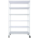 6 Tier 6000Lbs Capacity Nsf Metal Shelf Wire Shelving Unit, Heavy Duty Adjustable Storage Rack With Wheels & Shelf Liners For Commercial Grade Utility Steel Storage Rack by HouseOfZazla