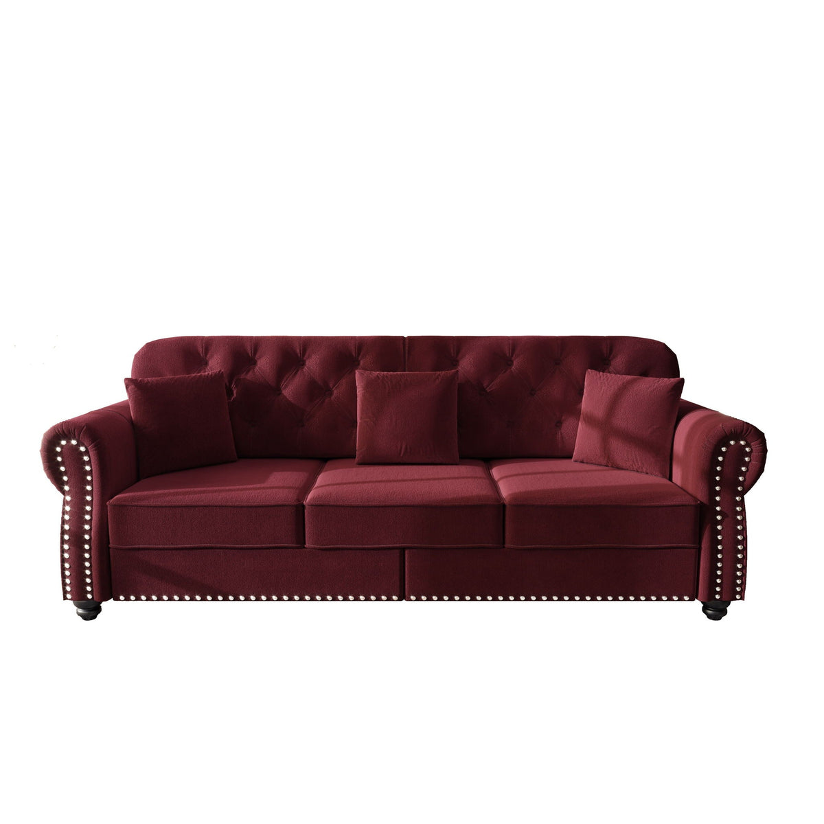 Upholstered 3 Seater Sofa Set With Ottoman, photo 37 of 39