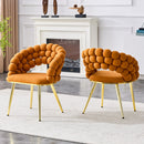 Puffy Bubble, Ball Chain Chairs For Dining Room (Set of 2) by HouseOfZazla