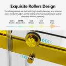 56-60 Inch Width by 76 Inch Height Frameless Double Sliding Soft-Close Shower Door by HouseOfZazla