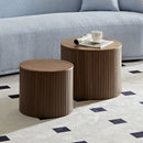 Handcrafted Nested Table Set, 2 Pieces by HouseOfZazla