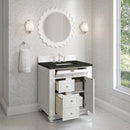 James Martin Bristol 30" Single Bathroom Vanity, Bright White