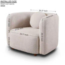 Japandi Style Accent Square Chair