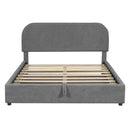 Upholstered Platform Bed With Hydraulic Storage System by HouseOfZazla