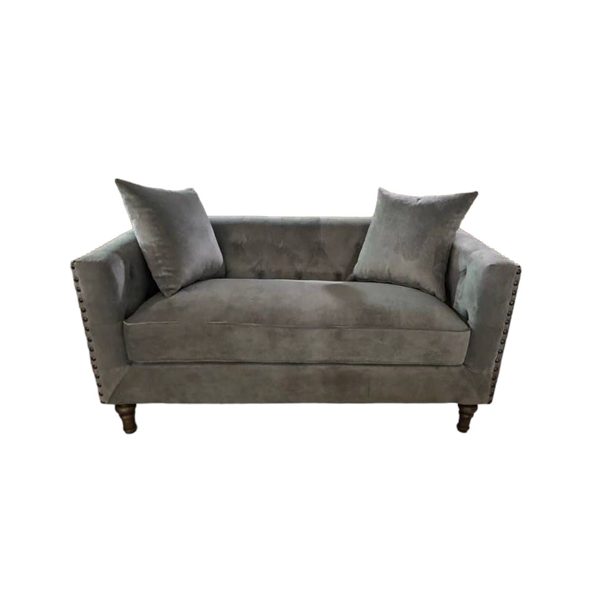 Sidonia - Loveseat With 2 Pillows - Gray, photo 6 of 6