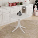 Modern Round Table, Waterproof, UV Resistant And Durable - White by HouseOfZazla